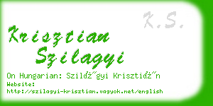 krisztian szilagyi business card